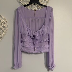 Free People Lavender Top